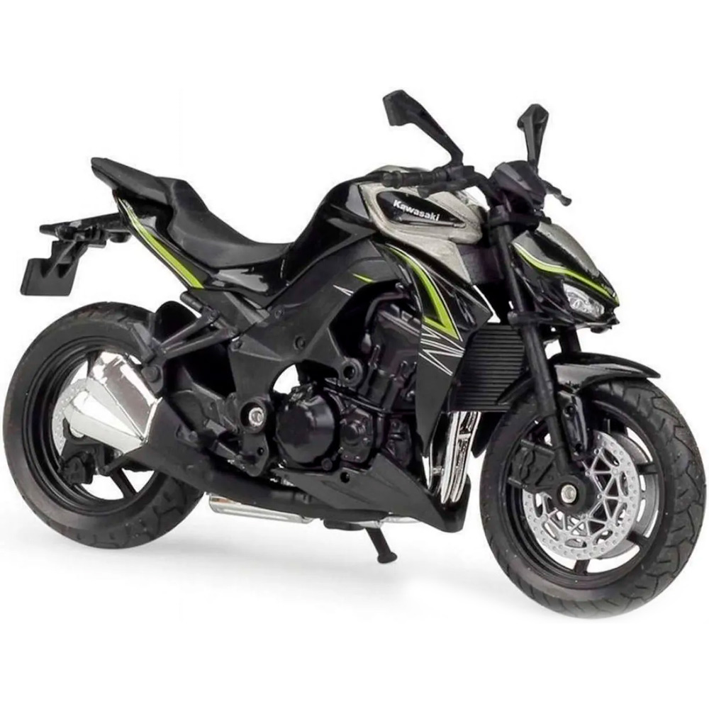 Модель 1:18 Мотоцикл Kawasaki Z1000 R 2017, черный 12846PW