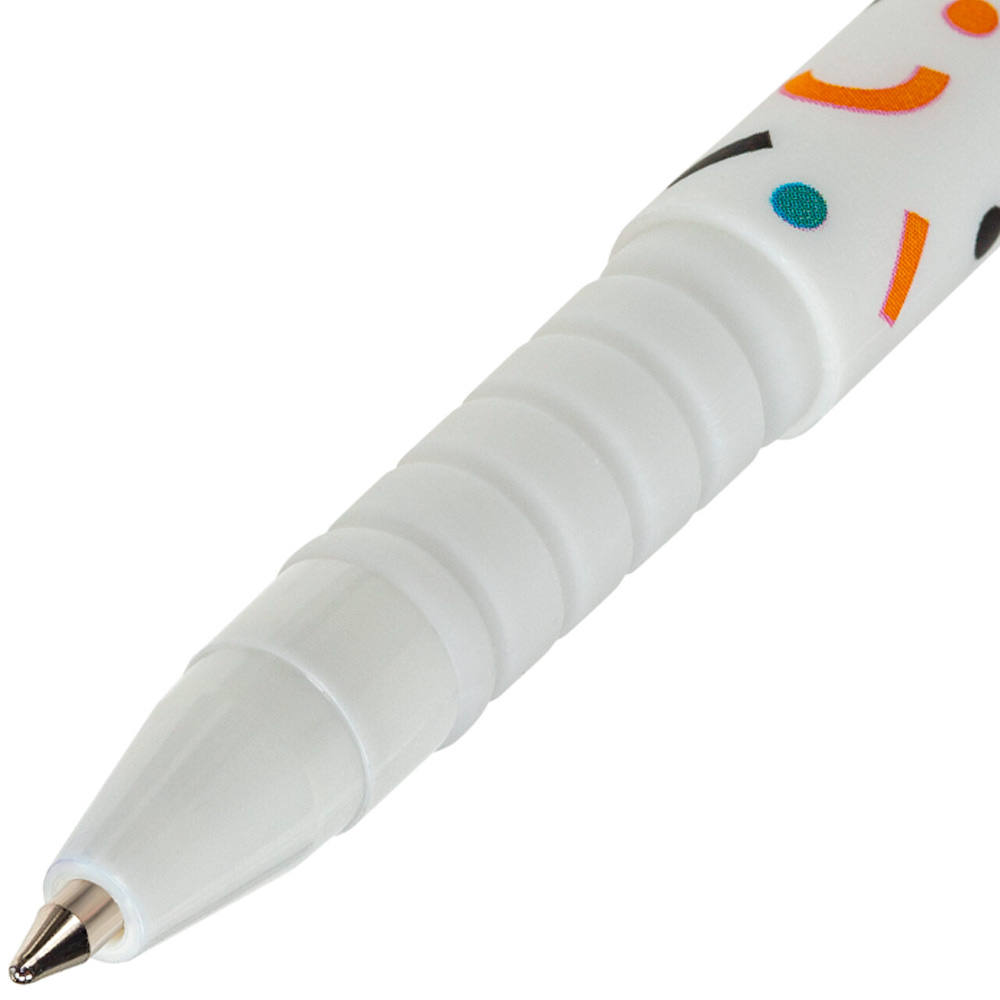 Ручка шариковая синяя SOFT TOUCH GRIP "CONFETTI" узел 0,7 мм BRAUBERG 143723