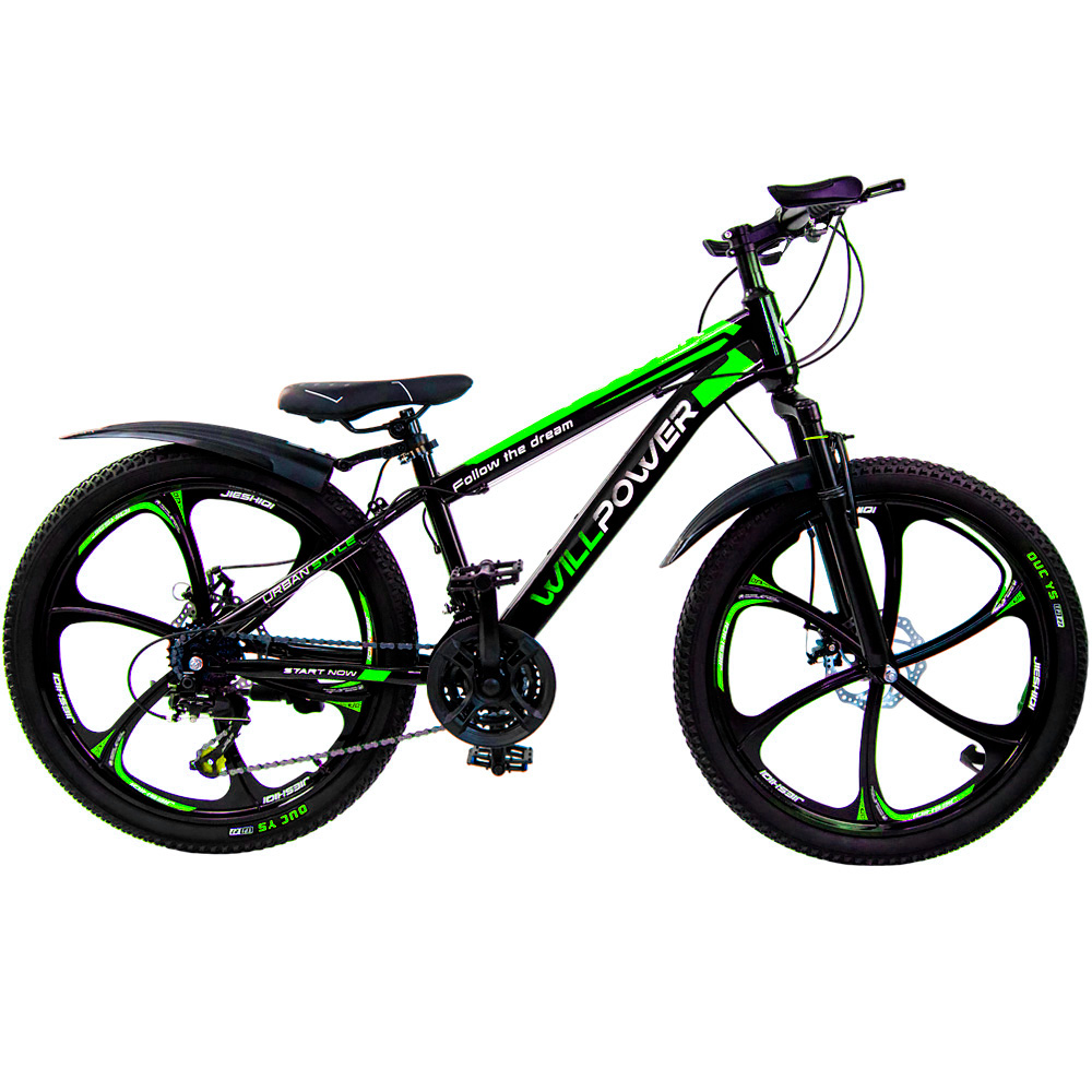 Велосипед 2-х 24" WILLPOWER зеленый FG23040113K-3