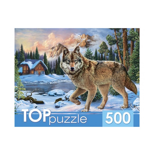Пазл 500 Зимний волк ХТП500-6814