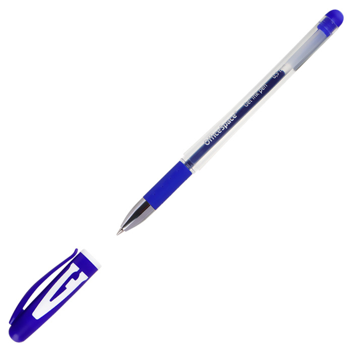Ручка гелевая синяя "A-Gel" OfficeSpace 0,5мм GPbu_95120