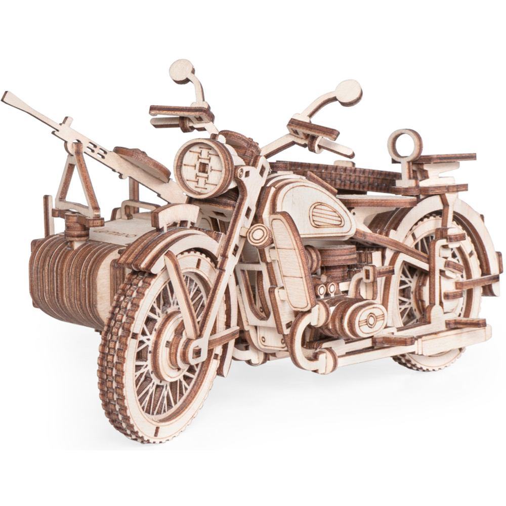 Дер. констр-р 3D Мотоцикл с коляской Уран 0159