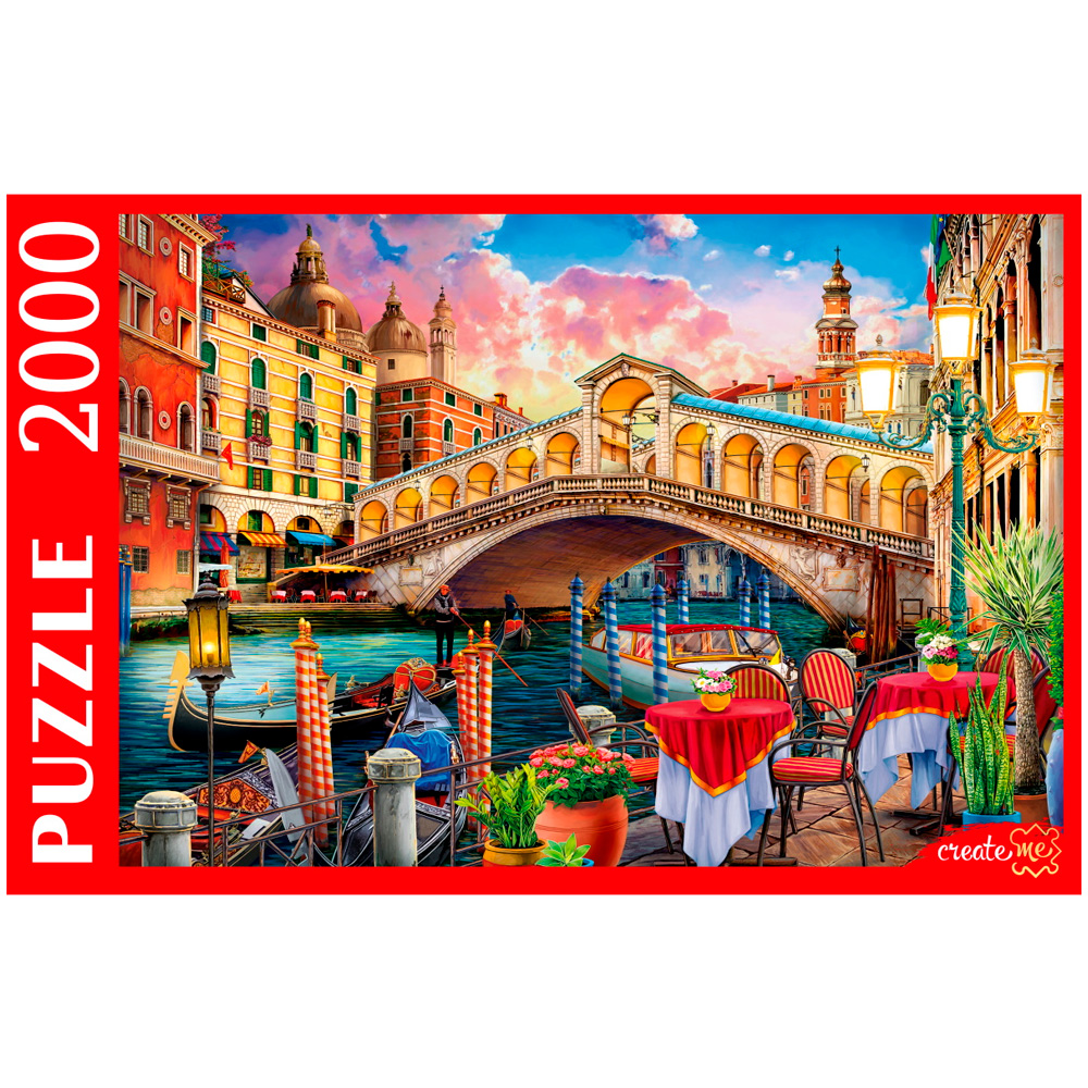 Пазл 2000 Венеция.Мост Риальто Ф2000-2708.