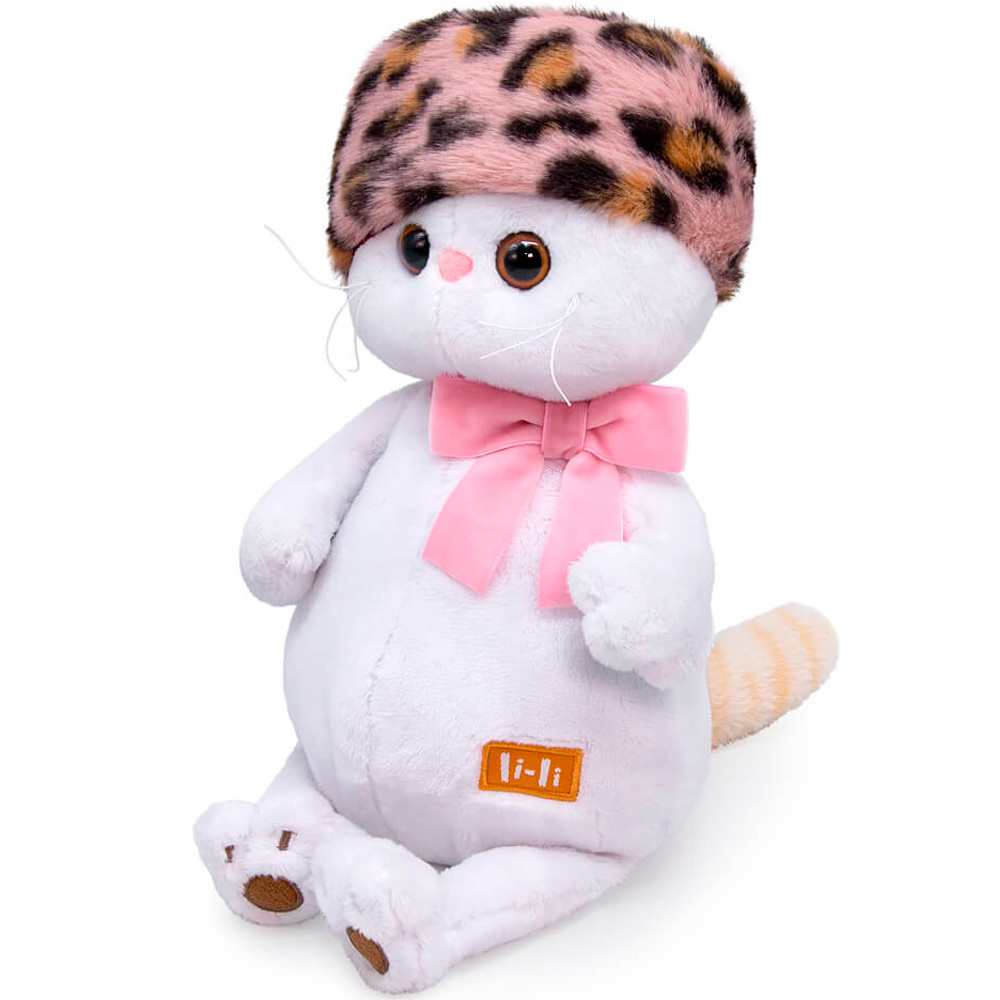Ли-Ли Кошечка в шапке с леопардовым принтом LK24-118