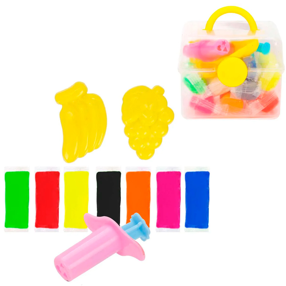 Набор для творчества Тесто для лепки: 8 цветов, 136 г, формочки, шприц 635033 Color Puppy