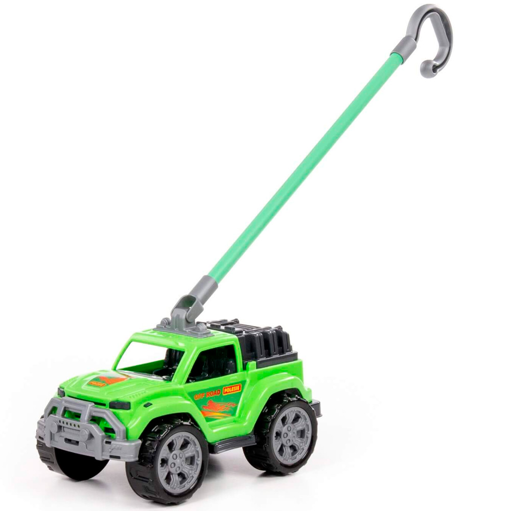 Автомобиль-каталка “Легионер“ с ручкой (зелёный) 63929